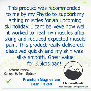 Magnesium Bath Flakes Bath Salts Best Value Bulk 3.5kg unscented - 