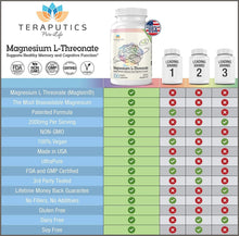 Load image into Gallery viewer, Magnesium L Threonate (Magtein) - 100 Vegan Capsules - 
