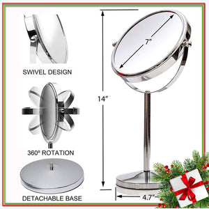 Magnifying Makeup Mirror Double Sided Vanity Tabletop Mirror 7-Inch - 