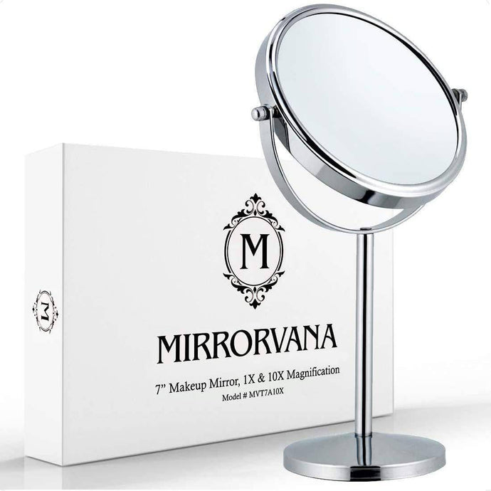 Magnifying Makeup Mirror Double Sided Vanity Tabletop Mirror 7-Inch - 