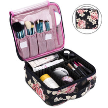 Load image into Gallery viewer, Makeup Bag Travel Cosmetic Bag for Women Nylon Cute Makeup Case Large Dark Blue - 
