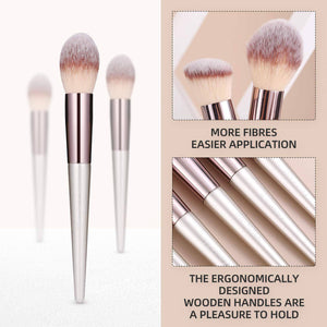 Makeup Brushes Premium Synthetic Foundation Powder Concealers Eye Shadows 18 Pcs - 