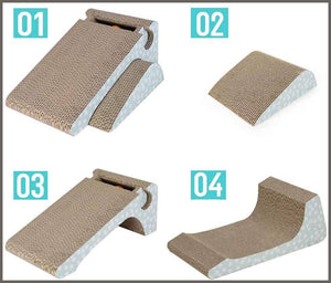 Meleg otthon Cat Scratcher Cardboard,Cat Scratch Pad with Ball Catnip 2-in-1 Strong - 