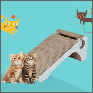 Meleg otthon Cat Scratcher Cardboard,Cat Scratch Pad with Ball Catnip 2-in-1 Strong - 