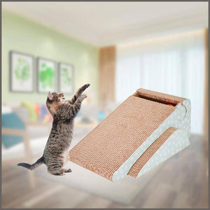 Meleg otthon Cat Scratcher Cardboard,Cat Scratch Pad with Ball Catnip 2-in-1 Strong - 