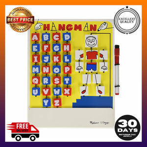 Melissa & Doug Flip to Win Travel Hangman Game White Board, Dry-Erase Marker - 