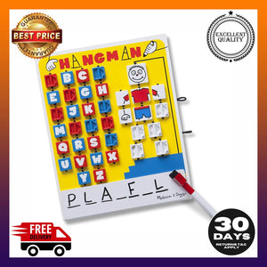 Melissa & Doug Flip to Win Travel Hangman Game White Board, Dry-Erase Marker - 