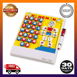 Melissa & Doug Flip to Win Travel Hangman Game White Board, Dry-Erase Marker - 