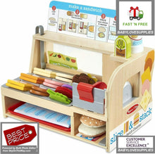 Load image into Gallery viewer, Melissa Doug Slice Stack Sandwich Counter - 
