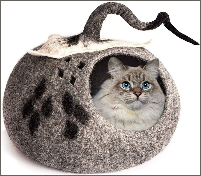 Meowfia premium clearance cat bed cave