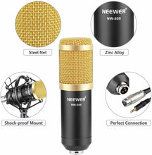 Load image into Gallery viewer, Microphone Condenser+Shock Mount Professional Broadcasting Recording - 
