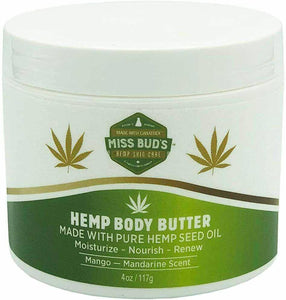 Moisturizer Body Butter Pure Hemp Seed Oil USA MADE SKINCARE Vegan - 