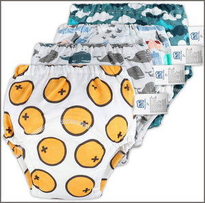 MooMoo Baby 4 Pack Potty Training Pants for Baby and Toddler Boys- 2T-M - 