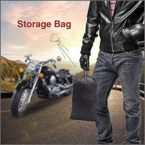 Motorcycle Cover,WDLHQC Waterproof Motorcycle Cover All Weather Outdoor Protection - 