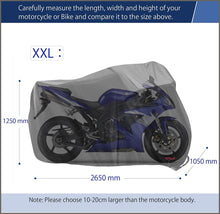 Load image into Gallery viewer, Motorcycle Cover,WDLHQC Waterproof Motorcycle Cover All Weather Outdoor Protection - 
