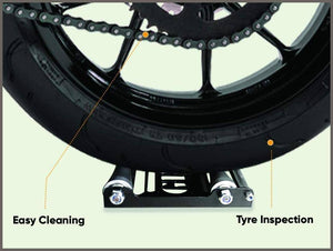 Motorcycle Wheel cleaning stand - Paddock Stand Replacement - 