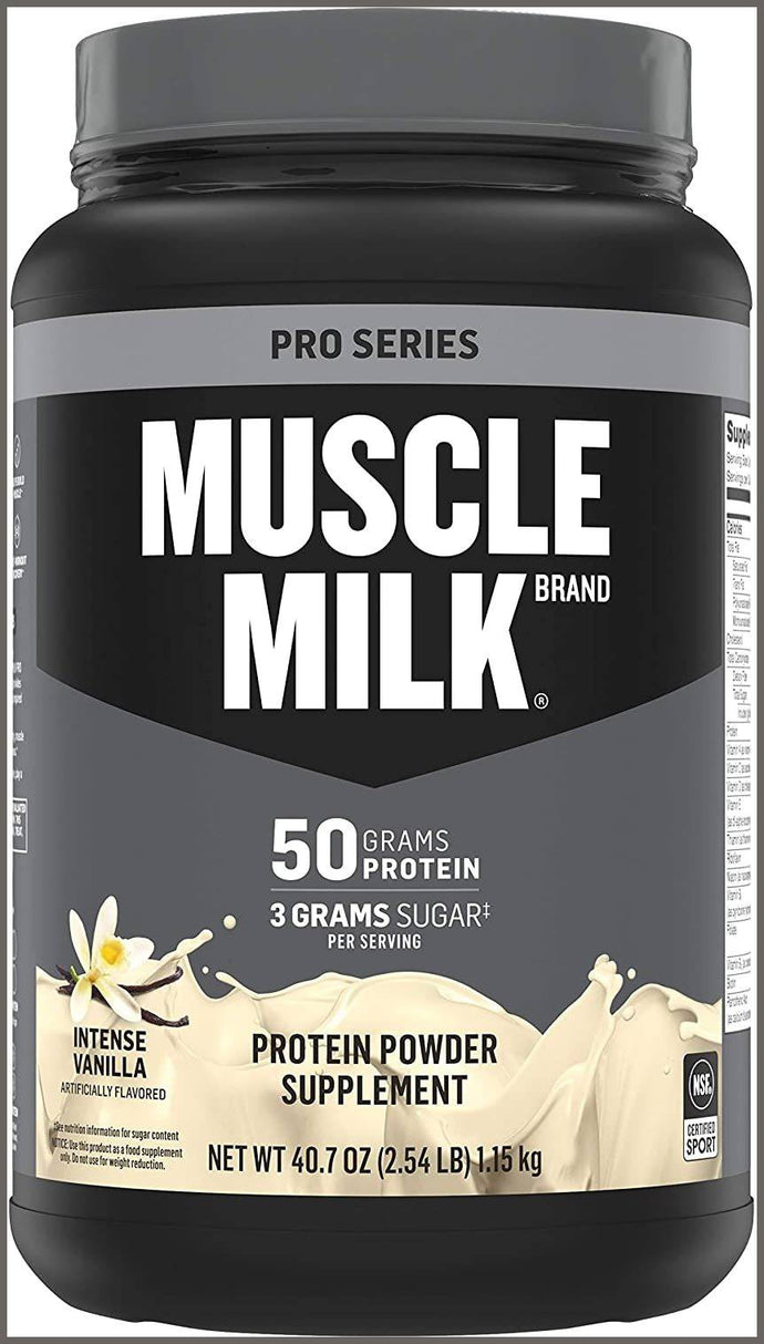 Muscle Milk Pro Series Protein Powder, Intense Vanilla, 50g Protein, 2.54 Pound - 