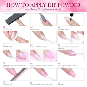 Nail Dipping Powder Starter Kit 4 Colors(1oz.),French Dip Acrylic Nails Powders - 