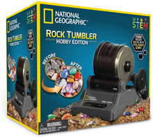 Load image into Gallery viewer, NATIONAL GEOGRAPHIC Hobby Rock Tumbler Kit Rough Gemstones 4 Polishing Grits - 
