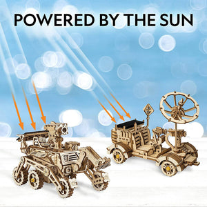 National Geographic Solar Space Explorers DIY Moon Buggy and Mars Rover Model - 