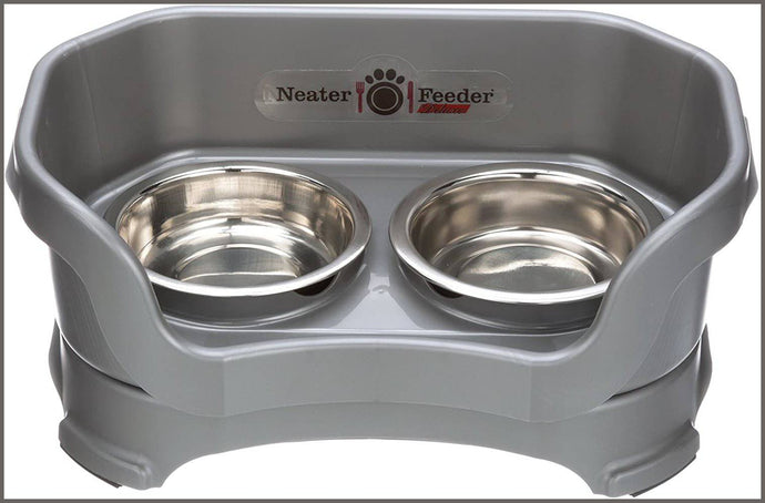 NEATER PET BRANDS Neater Feeder Cat Deluxe (Cat, Gunmetal Grey) - 