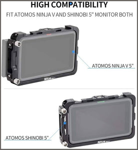 Nitze 5 inch Monitor cage for Atomos Ninja V and Shinobi TP-Ninja V - 