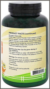 Now Pets L-Lysine for Cats Powder, 8 oz, Pack of 2 - 