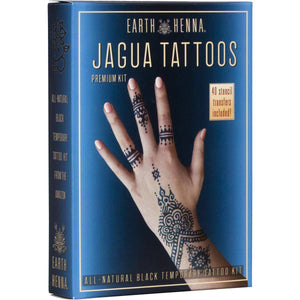 Organic Jagua Black Temporary Tattoo and Body Painting Premium Kit - 