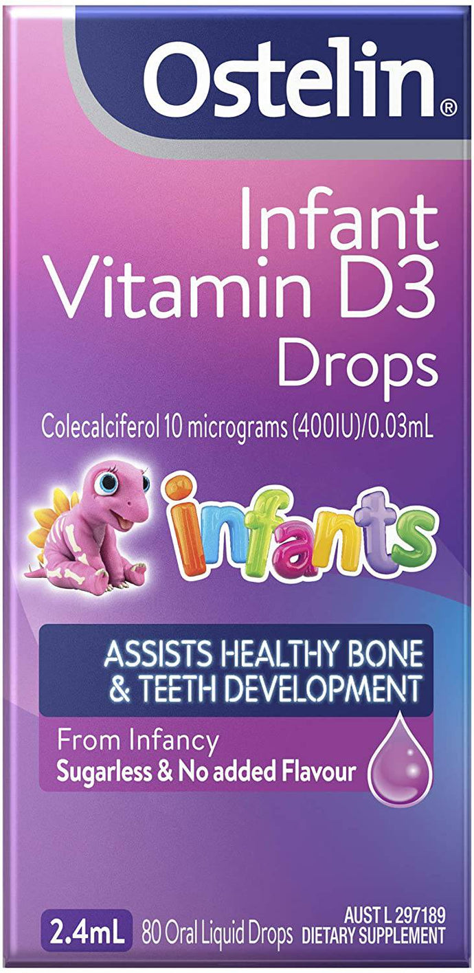 Ostelin Infant Vitamin D3 Drops Helps with bone immune system - 