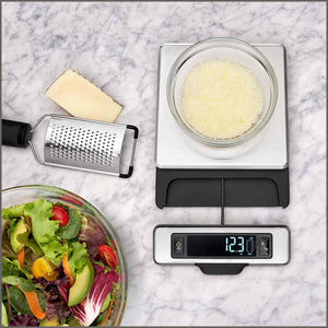 OXO 11214800 Good Grips 11 Pound Stainless Steel Food Scale - 