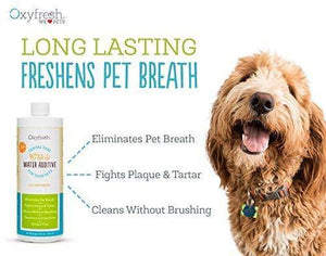 Oxyfresh Premium Pet Dental Care Water Additive: Fights Tartar & Plaque - 