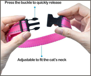 Paipaitek Cat Meow Collar, Automatic No Shock Vibration Collar for Cats - 