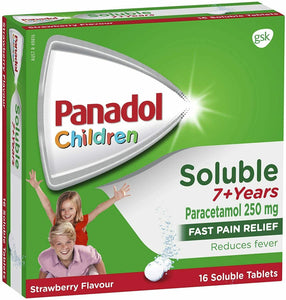 Panadol fo  7+ Years  Strawberry Soluble Tablets - 