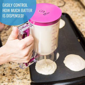 Pancake Batter Dispenser - KPKitchen Easy Pour Home Kitchen Gadgets - 
