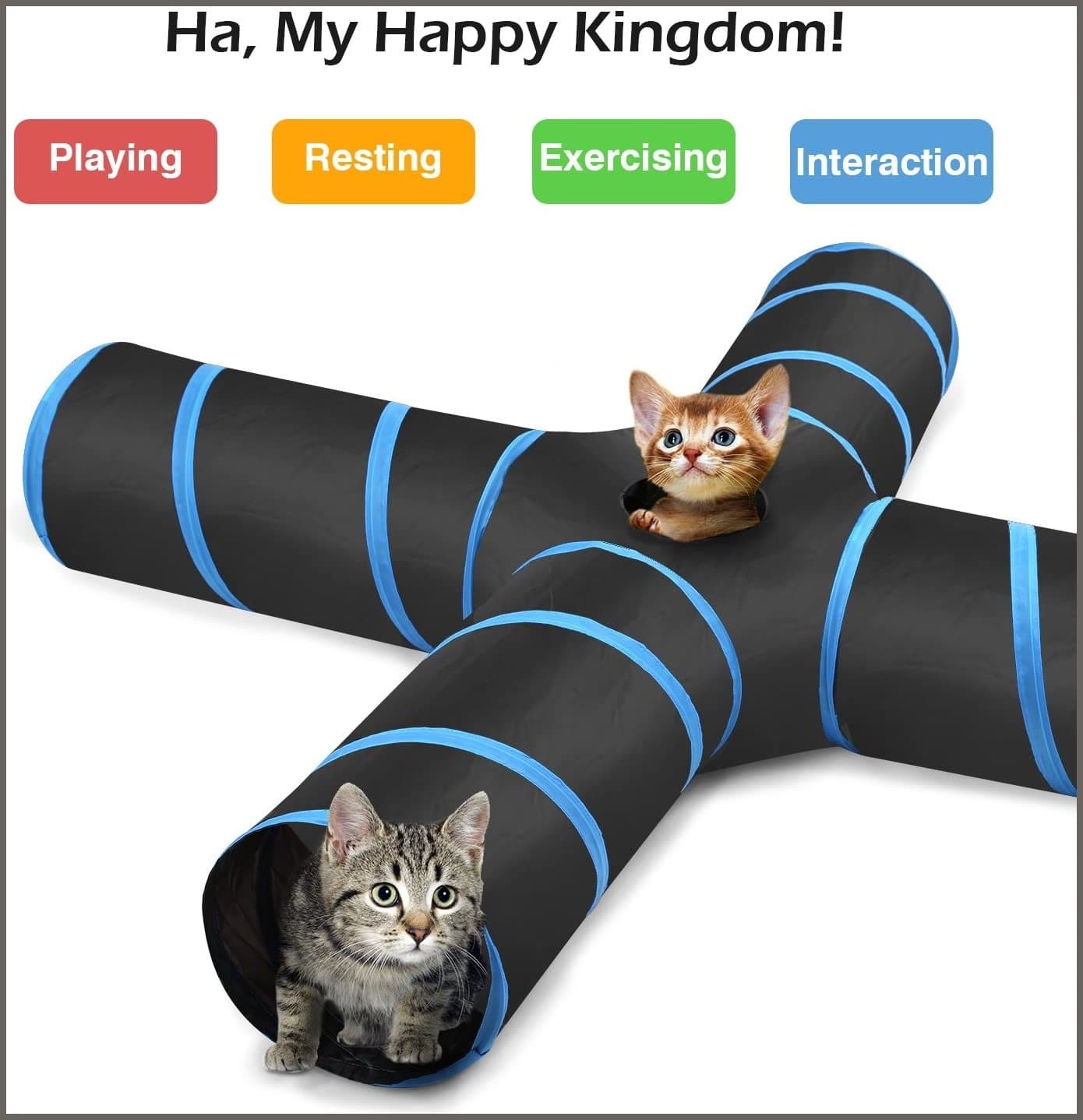 Cat play outlet tubes