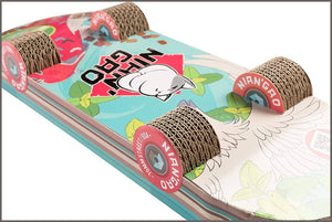 Pawnie Skateboard-Shaped Cat Scratcher and Resting Lounge Pad - 