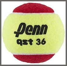 Load image into Gallery viewer, Penn QST 36 Tennis Balls - Youth Felt Red Tennis Balls for Beginners - 
