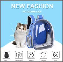 Load image into Gallery viewer, Pet Cat Dog Carrier Backpack Space Capsule Bubble Transparent Backpack Portable Travel Bag - 
