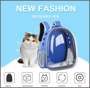 Pet Cat Dog Carrier Backpack Space Capsule Bubble Transparent Backpack Portable Travel Bag - 