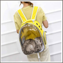 Load image into Gallery viewer, Pet Cat Dog Carrier Backpack Space Capsule Bubble Transparent Backpack Portable Travel Bag - 
