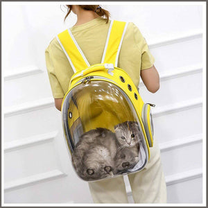 Pet Cat Dog Carrier Backpack Space Capsule Bubble Transparent Backpack Portable Travel Bag - 