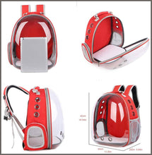 Load image into Gallery viewer, Pet Cat Dog Carrier Backpack Space Capsule Bubble Transparent Backpack Portable Travel Bag - 
