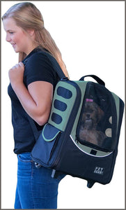 Pet Gear I-GO2 Roller Backpack, Travel Carrier, Car Seat for Cats/Dogs - 