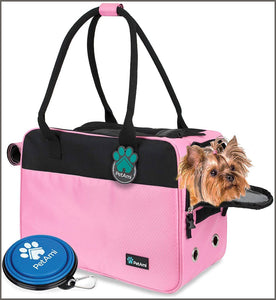 PetAmi Airline Approved Dog Purse Carrier | Soft-Sided Pet Carrier for Small Dog, Cat, Puppy, Kitten - 