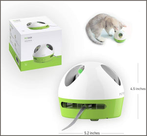 PETGEEK Automatic Cat Toys Interactive Electronic, Mouse Sound Play N Squeaky Cat Toy - 