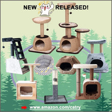 Load image into Gallery viewer, PetPals Cat Tree Cat Tower for Activity with Tunnel and Toy Ball - 
