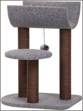 Load image into Gallery viewer, PetPals Cat Tree Cat Tower for Cat Activity with Scratching Postsand Toy Ball,Gray - 
