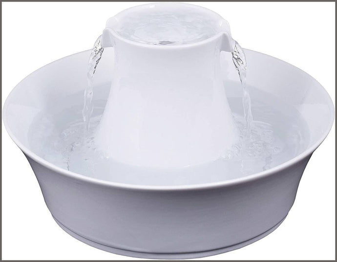 PetSafe Drinkwell Avalon Pet Water Fountain, Ceramic Drinking Fountain for Cats and Dogs - 