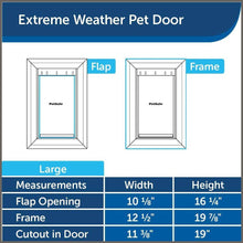 Load image into Gallery viewer, PetSafe Extreme Weather Energy Efficient Pet Door for Cats and Dogs - 
