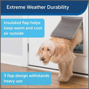 PetSafe Extreme Weather Energy Efficient Pet Door for Cats and Dogs - 